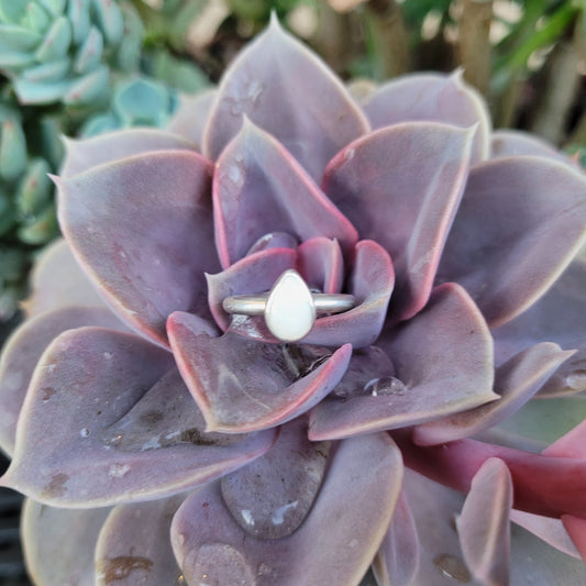 Teardrop opal ring (made to order)