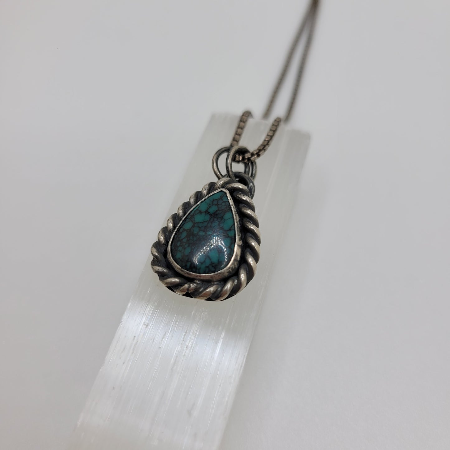 Turquoise teardrop necklace