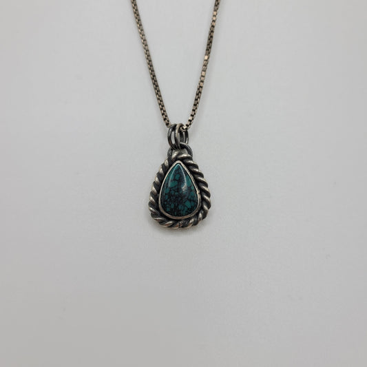 Turquoise teardrop necklace