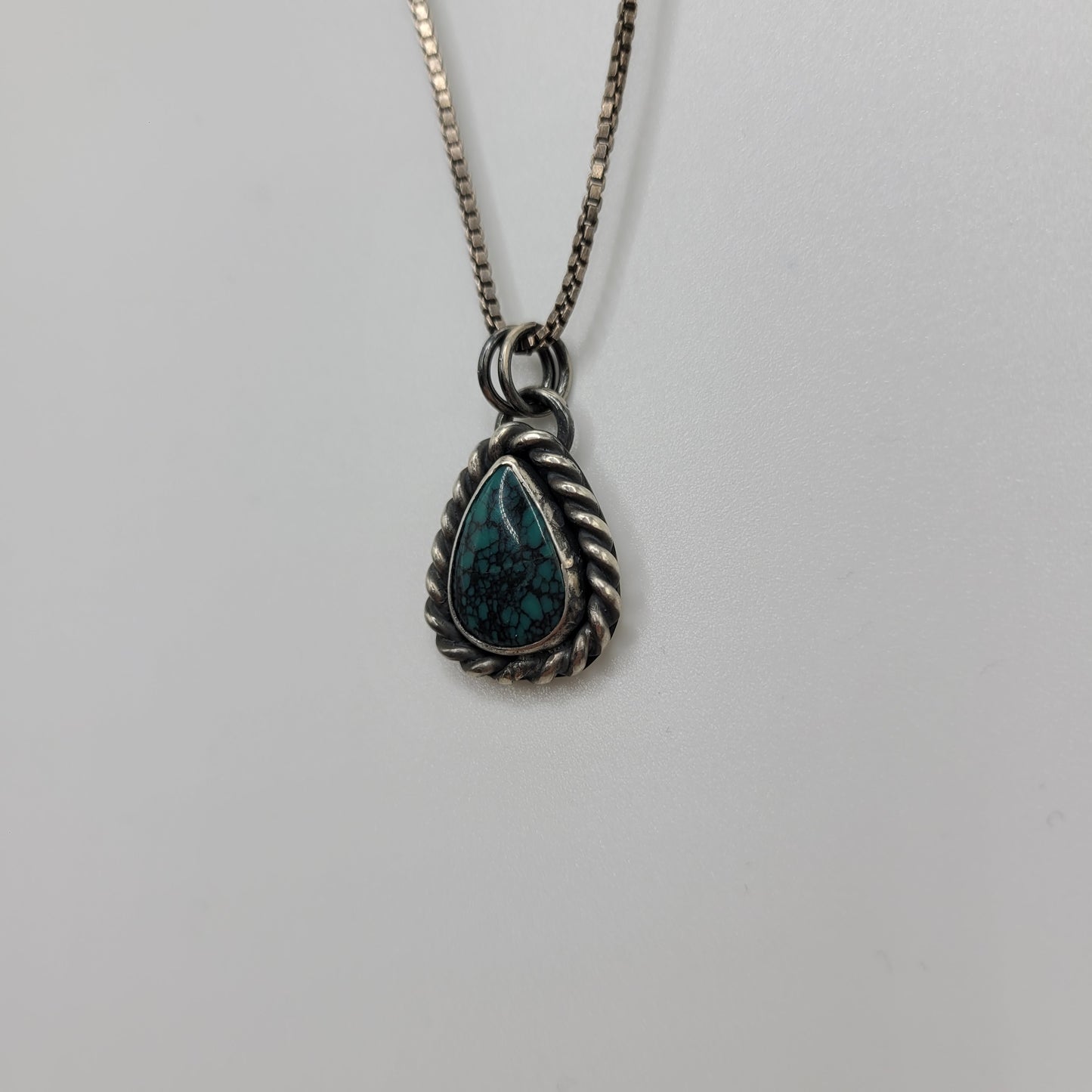 Turquoise teardrop necklace