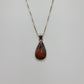 Red jasper teardrop necklace