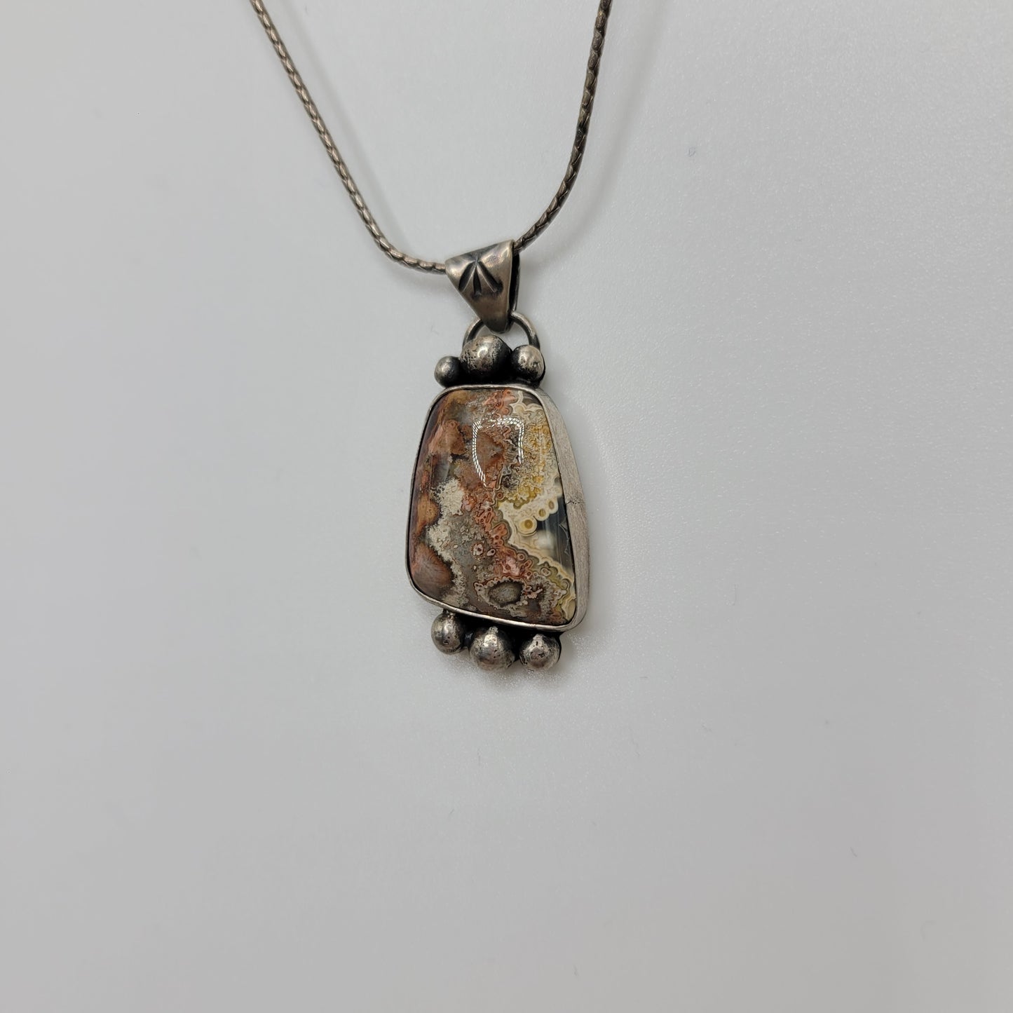 Crazy lace agate necklace