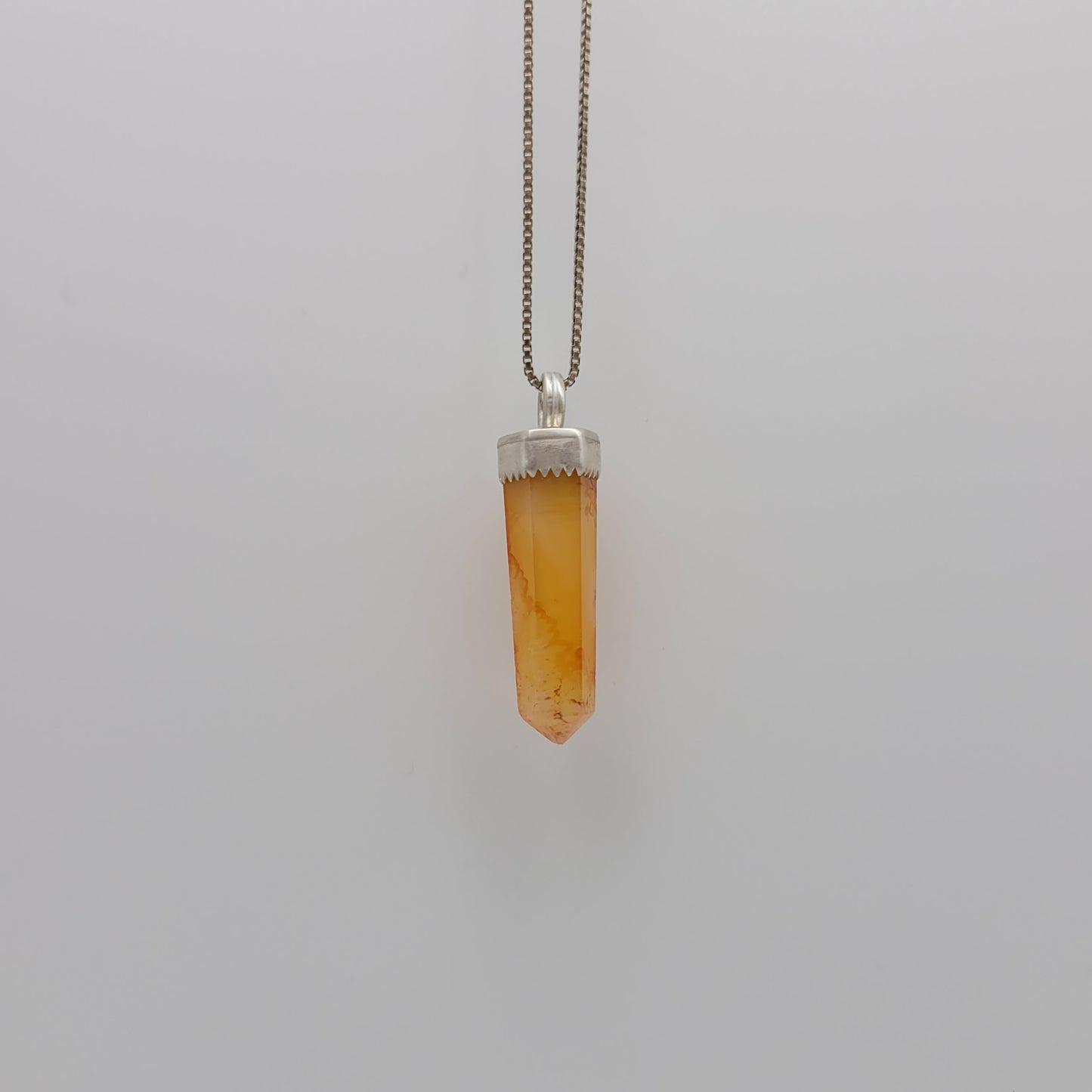 Calcite point necklace