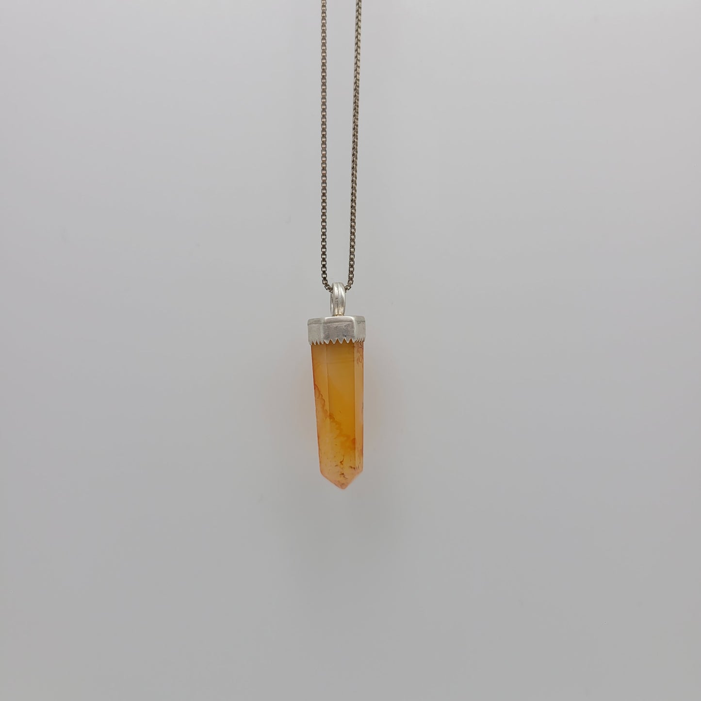 Calcite point necklace