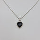 Onyx heart necklace