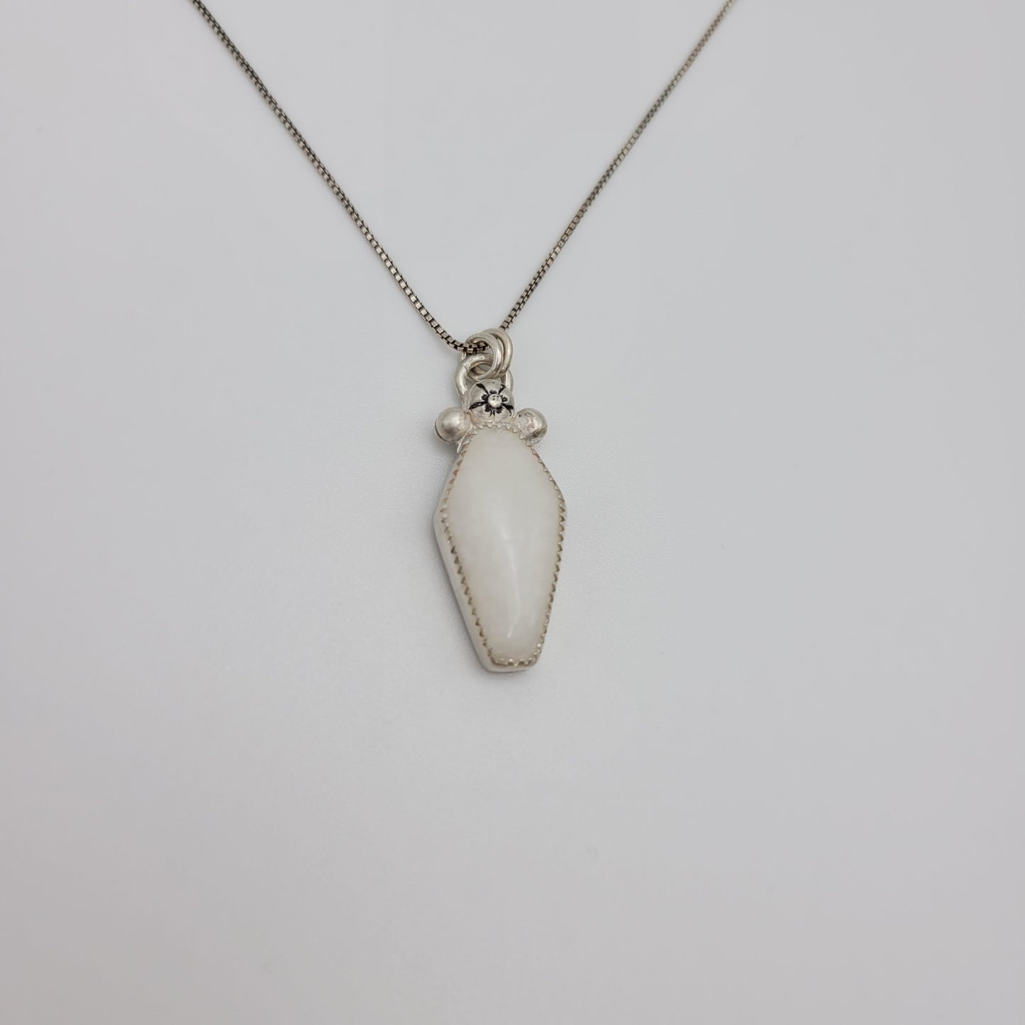 Coffin quartzite necklace