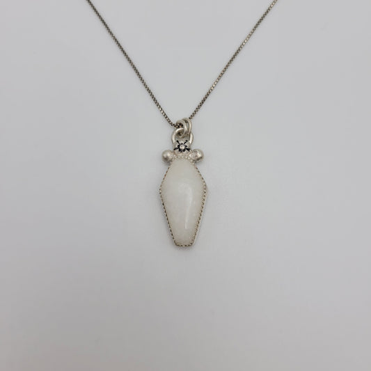 Coffin quartzite necklace