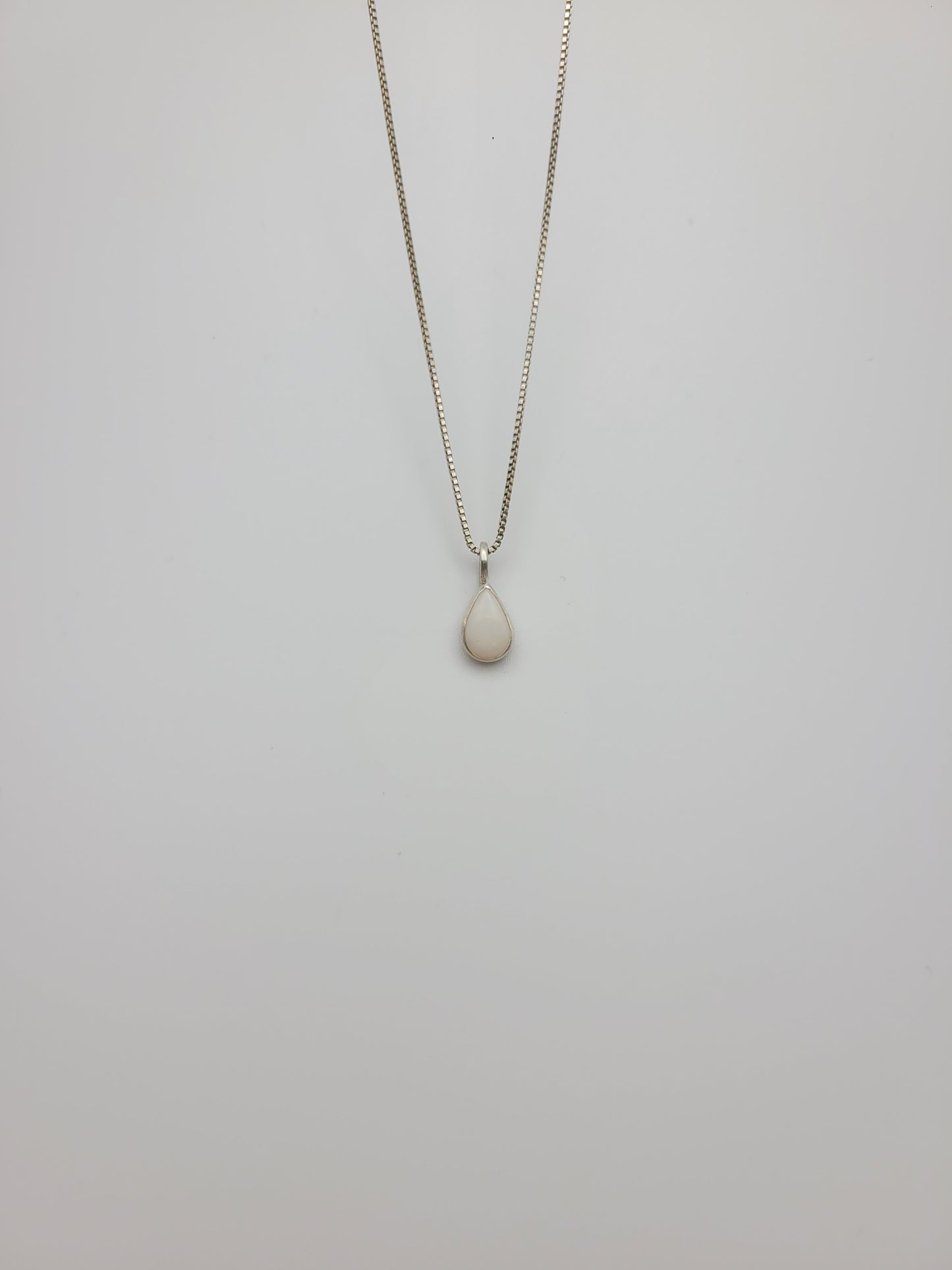 Dainty opal necklace