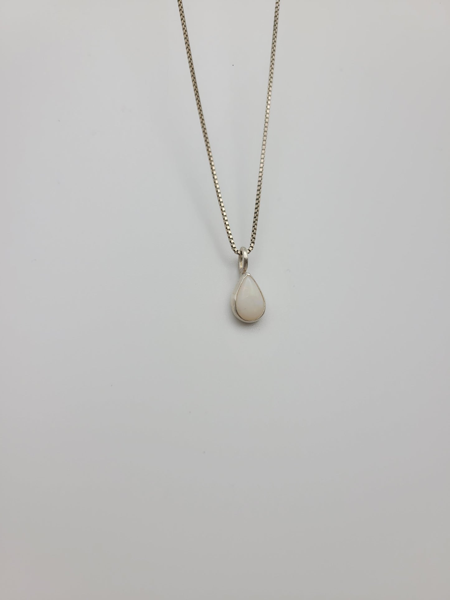 Dainty opal necklace