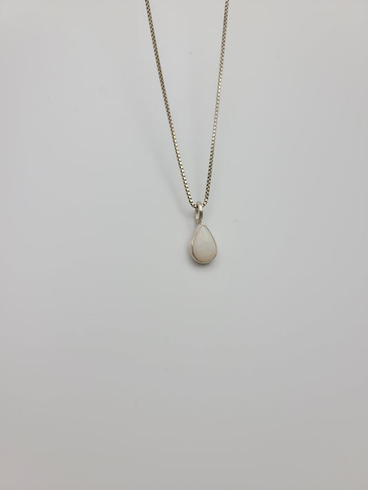 Dainty opal necklace