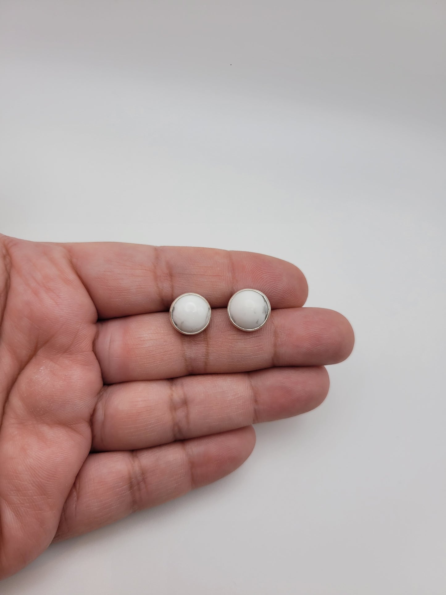 Howlite earrings