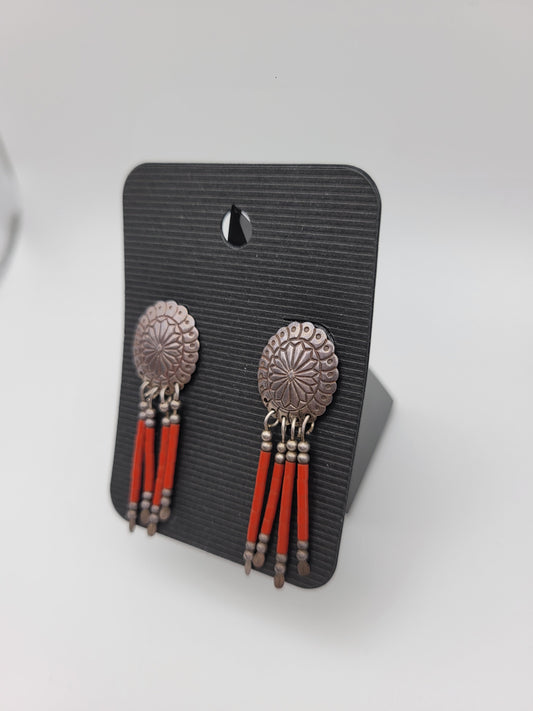 Concho earrings