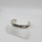 Flower stamped cuff