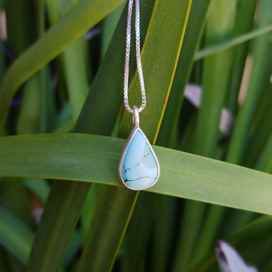 Turquoise teardrop necklace