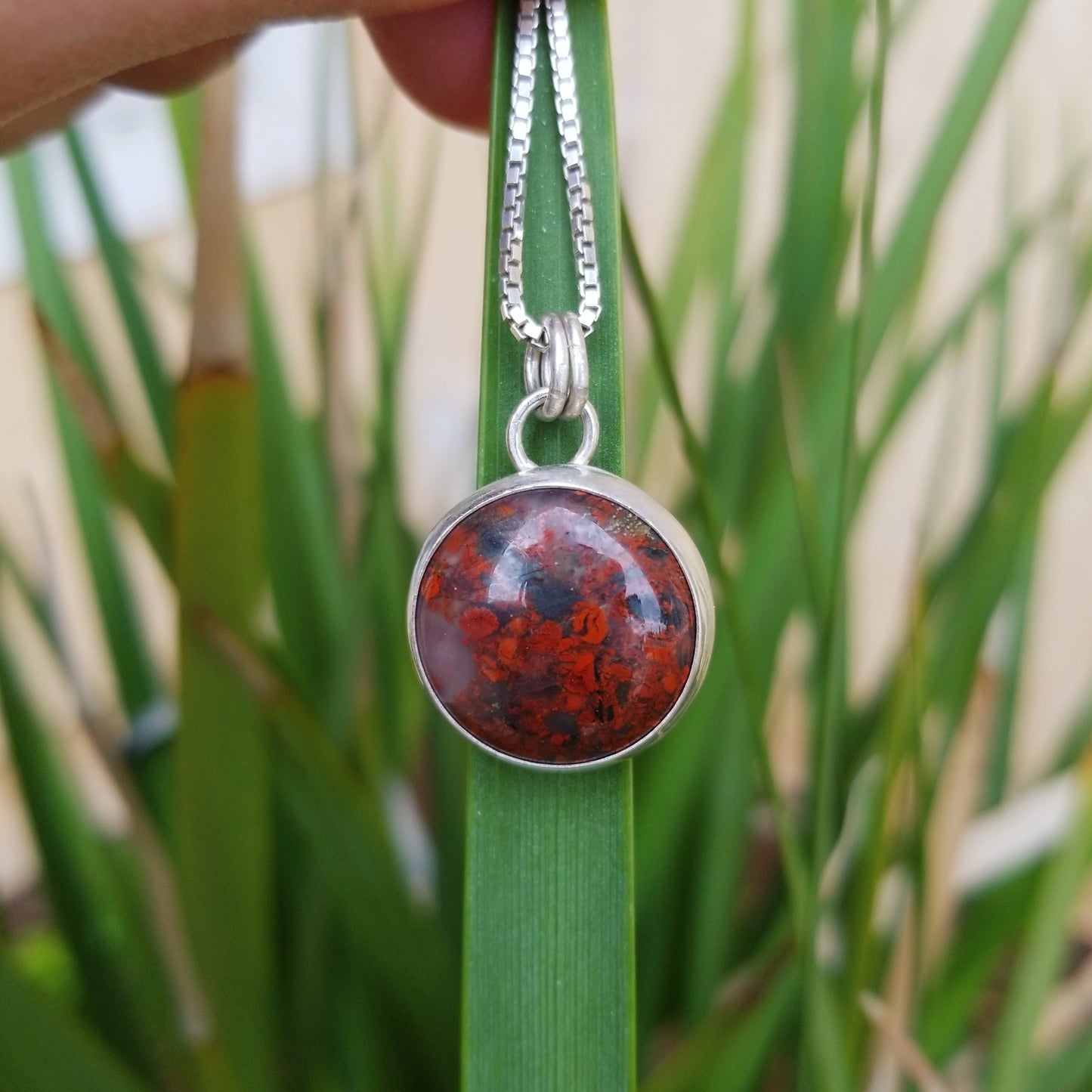 Red jasper necklace