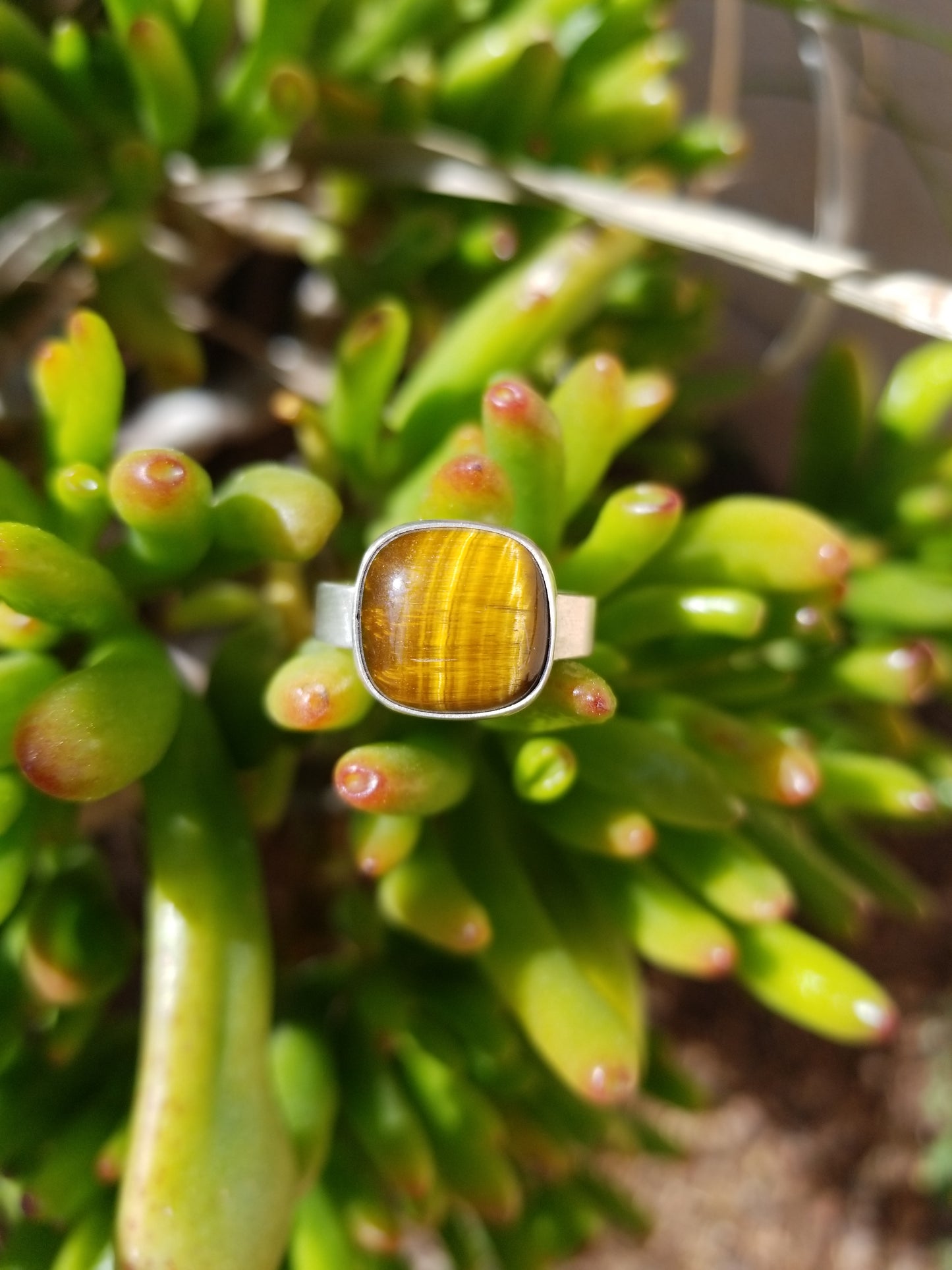 Tiger's eye ring